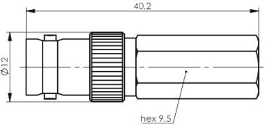 TG BNC-Kabelbuchse TWIST-ON  J01003A0020 