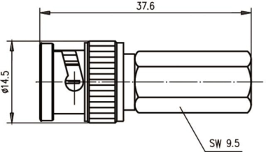 TG BNC-Kabelstecker TWIST-ON J01002A0015 