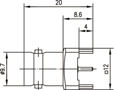TEGA BNC-Buchse f.LTP 50Ohm    100023416 