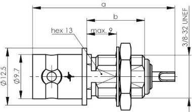 TEGA BNC-Einbaubuchse        J01001B0615 