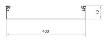 Hager Aufbodenkanal-Unterteil AKU4000702 