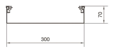 Hager Aufbodenkanal-Unterteil AKU3000702 