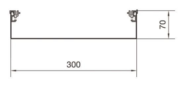 Hager Aufbodenkanal-Unterteil AKU3000701 