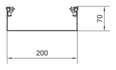 Hager Aufbodenkanal-Unterteil AKU2000701 