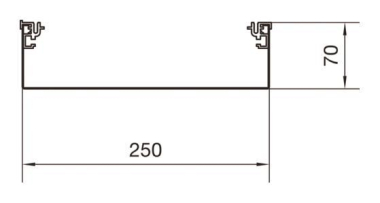 Hager Aufbodenkanal-Unterteil AKU2500701 