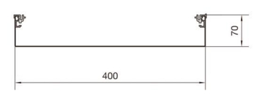 Hager Aufbodenkanal-Unterteil AKU4000701 