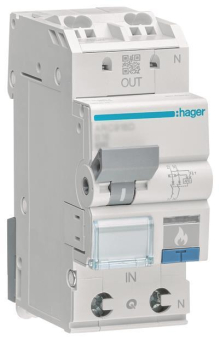 Hager AFDD m.LS 1P+N 6kA C 16A   ARC966D 