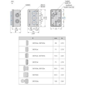 Schneider Gehäuse Bez.I grün   XALE33V1M 