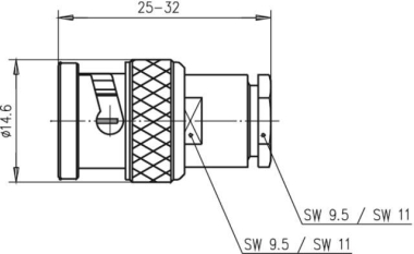 TG BNC-Kabelstecker Löt G4   J01002A1323 