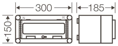 HENS Automaten-Gehäuse 1R 12TE 1  MI1111 