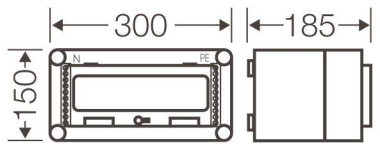 HENS Automaten-Gehäuse 1R 12TE 1  MI1111 