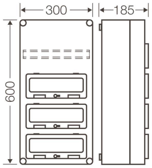 HENS Mi-Automatengehäuse 36 TE    MI1443 