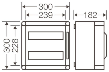 HENS Mi-Automatengehäuse 24TE     MI1226 