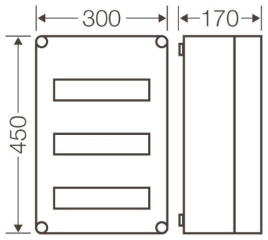 HENS Mi-Automatengehäuse 36TE     MI1335 