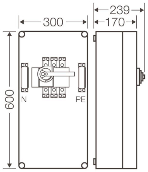 HENS Mi-Lasttrennschaltergehäuse  MI7456 