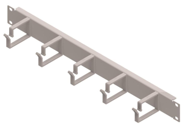ZVK mit 5   EasyLan Rangierpanel 19" 1HE 