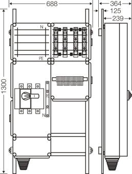 Hensel Ladeverteiler f.4 Mi EV 22kW 4000 