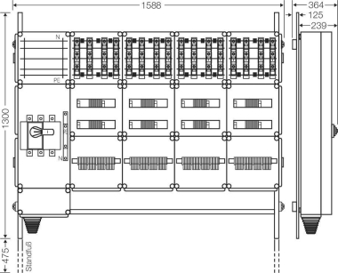 Hensel Ladeverteiler f. Mi EV 22kW 16100 