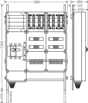 Hensel Ladeverteiler f.8 Mi EV 22kW 8100 