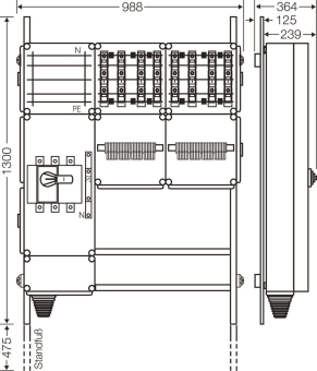 Hensel Ladeverteiler f.8 Mi EV 22kW 8000 
