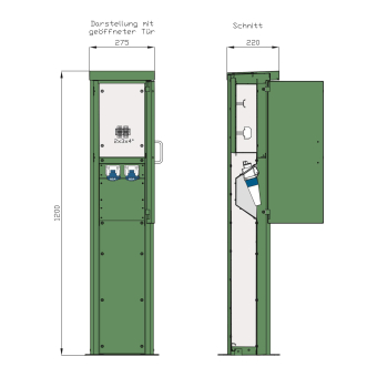 Walther Energiesäule Edelstahl  84201200 