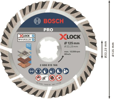 Bosch X-LOCK Diamant-Trennscheibe 125mm 