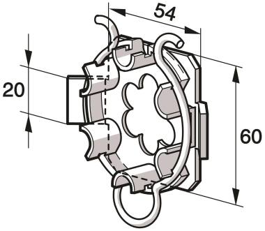 SOMFY Umrüstlager mit Federring  9704030 