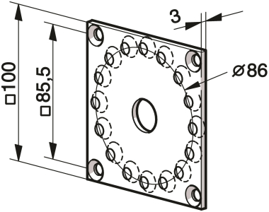 SOMFY Flansch-Antriebslager      9706034 