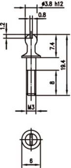 TEGA Führungsstift f.        A16010A0923 