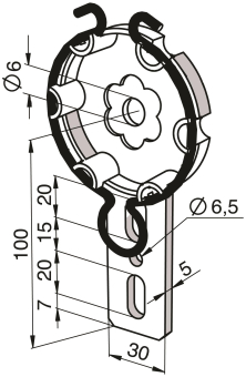 SOMFY Antriebslager              9763601 