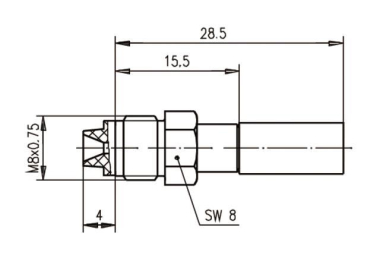 TG FME-Kabelbuchse RG-58C/U  J01701A0007 