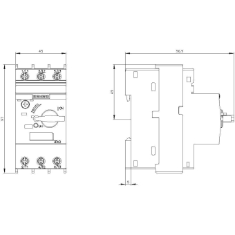 Siemens 3RV24111AA10 Trafoschutzschalter 