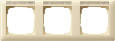 GIRA 109301 Abdeckrahmen 3fach waager. 