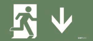 DOTLUX Piktogramm Pfeil unten 1Set  3908 