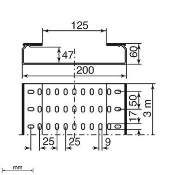 Unex Kabelrinne gelocht halogen 66200-48 