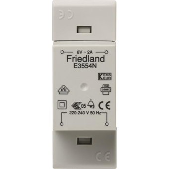 FRIED Klingeltrafo 8V/2A          E3554N 