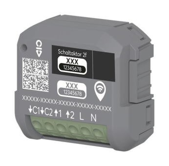 BJ Schaltaktor 2-fach UP WL   62821 U-WL 