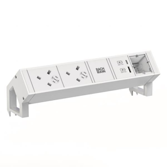 Bachmann DESK2 ws 2xUK 1xUSB    902.3233 