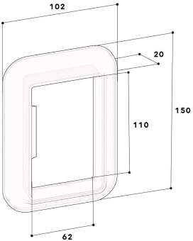 GGK 18704          UK60x110/4-salpinweiß 