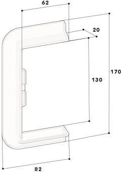 GGK Wandanschlussblende für        18708 