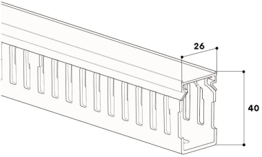GGK Verdrahtungskanal VK 40x25,     1684 