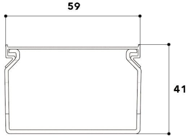 GGK 1686 Verdrahtungskanal   VK40x60grau 