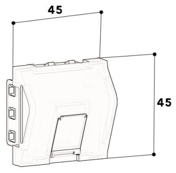 GGK M45 Keystone-Adapter 1 Port     6634 