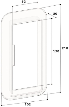 GGK 18720 Uni-Kaschierung    UK 60x170/4 