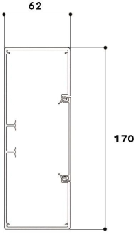 GGK BR3 60x170/80 m.DIN-    BR360x170/80 