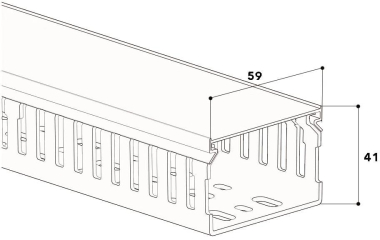 GGK 1686 Verdrahtungskanal   VK40x60grau 