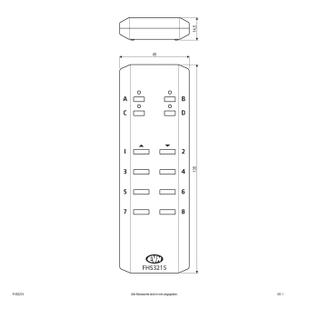 EVN Funk-Handsenders 32-Kanal    FHS3215 