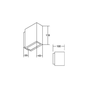 BRUM LED-Wandleuchte 2x5W       10033173 