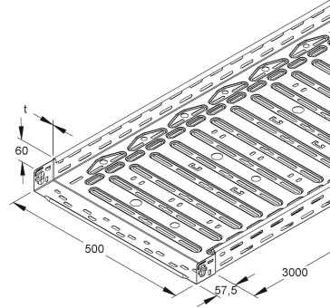 NIED Kabelrinne RLVC 60.500 