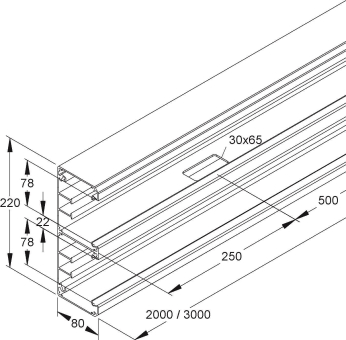 Niedax GK-Unterteil 2zg     DAU 220-78 P 
